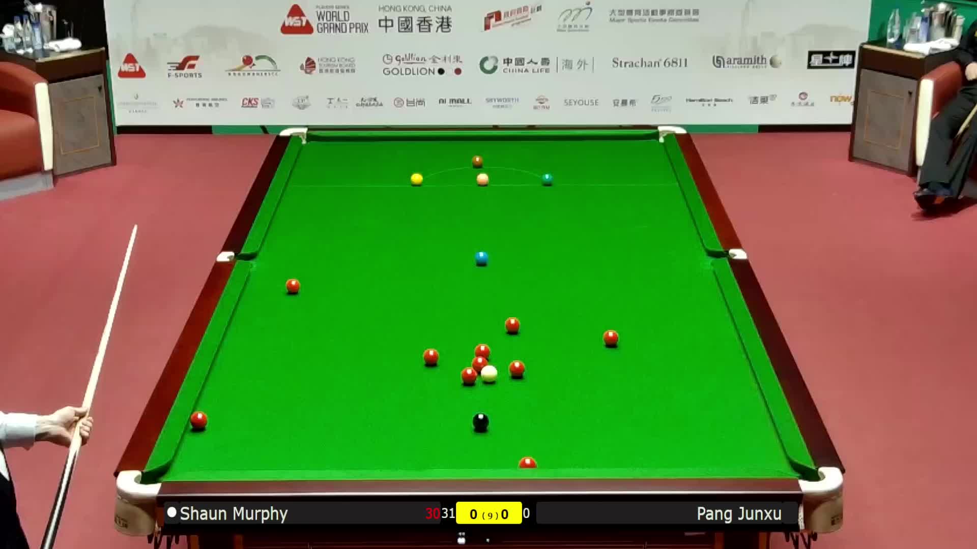 肖恩·墨菲VS庞俊旭 2026斯诺克世界大奖赛