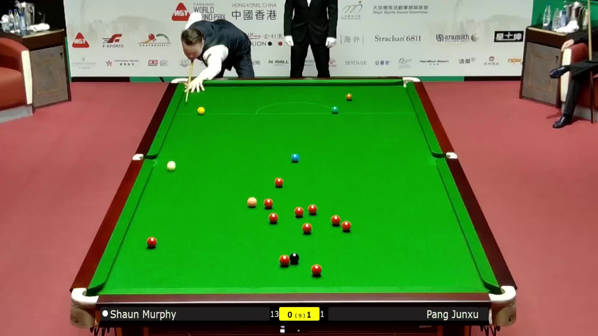 肖恩·墨菲VS庞俊旭 2026斯诺克世界大奖赛