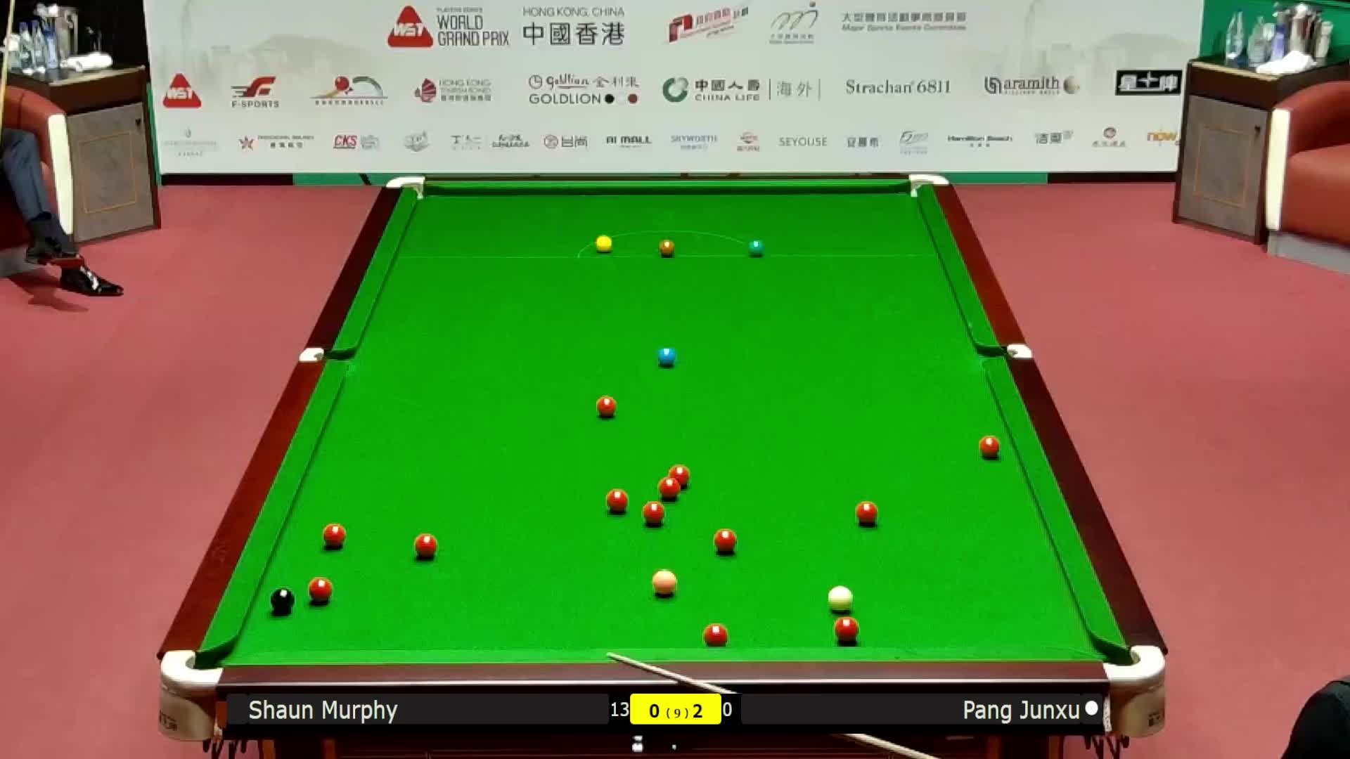 肖恩·墨菲VS庞俊旭 2026斯诺克世界大奖赛