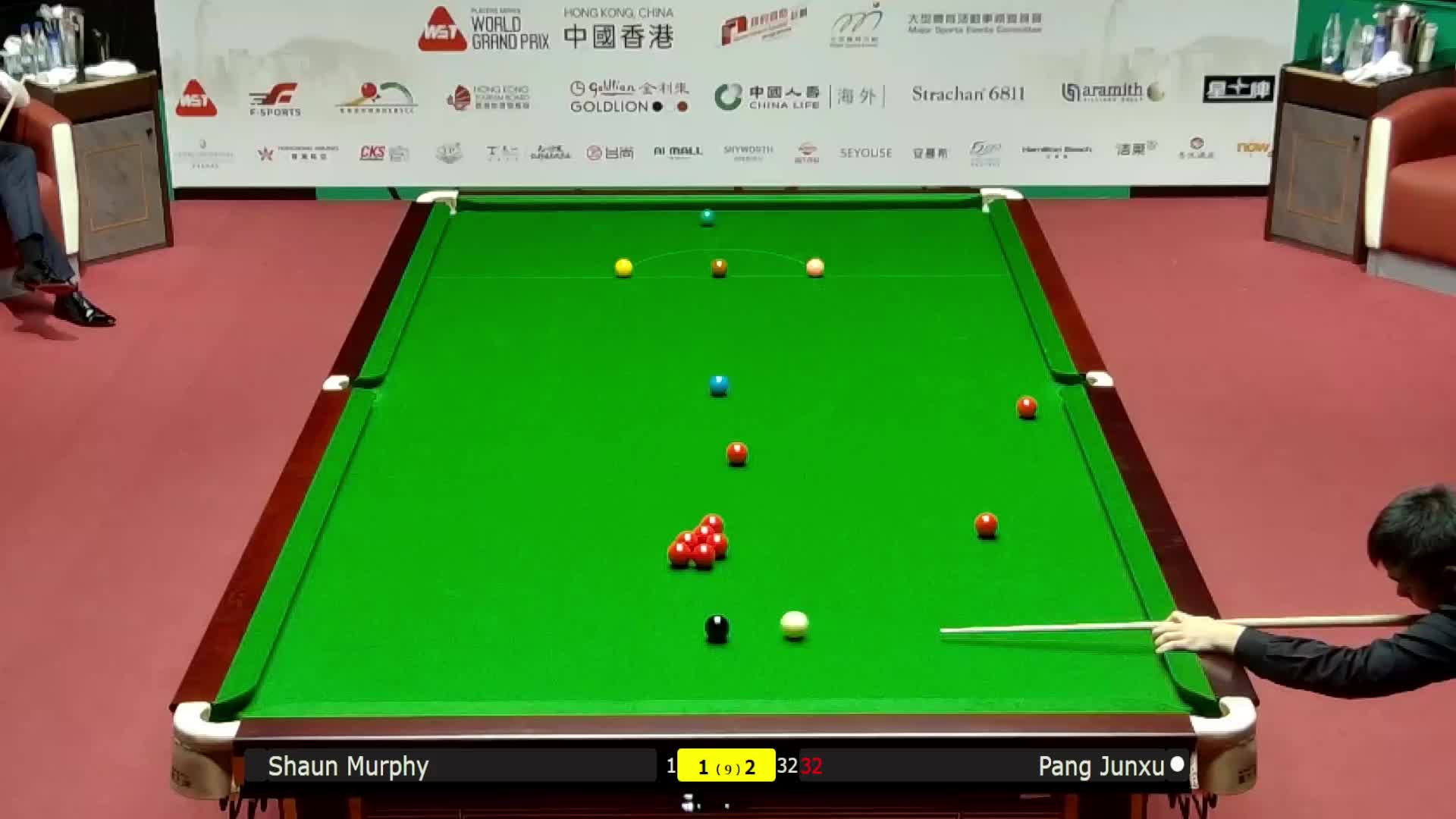 肖恩·墨菲VS庞俊旭 2026斯诺克世界大奖赛