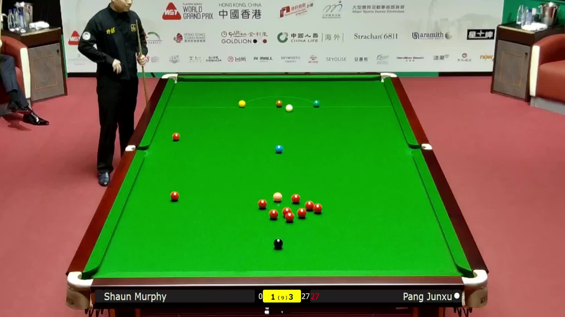 肖恩·墨菲VS庞俊旭 2026斯诺克世界大奖赛