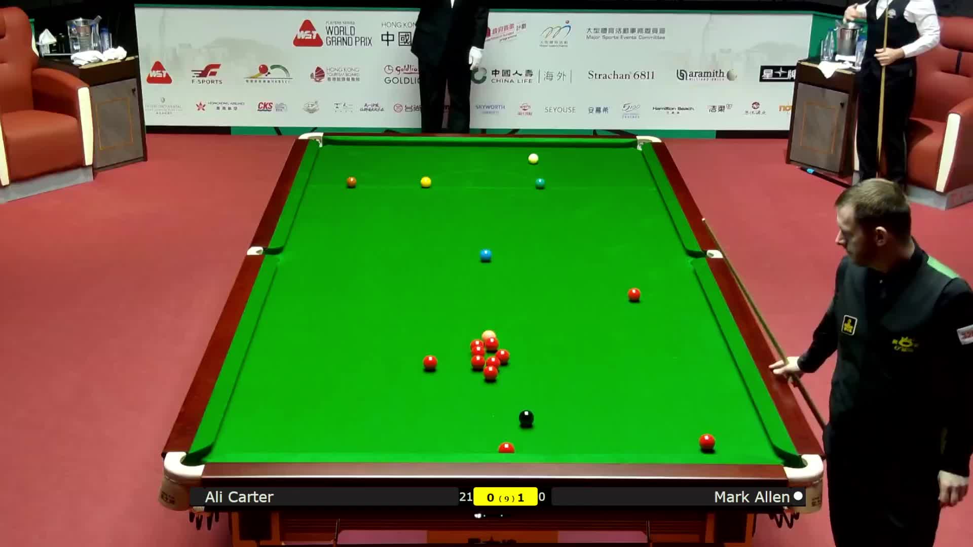 马克·艾伦VS阿里·卡特 2026斯诺克世界大奖赛