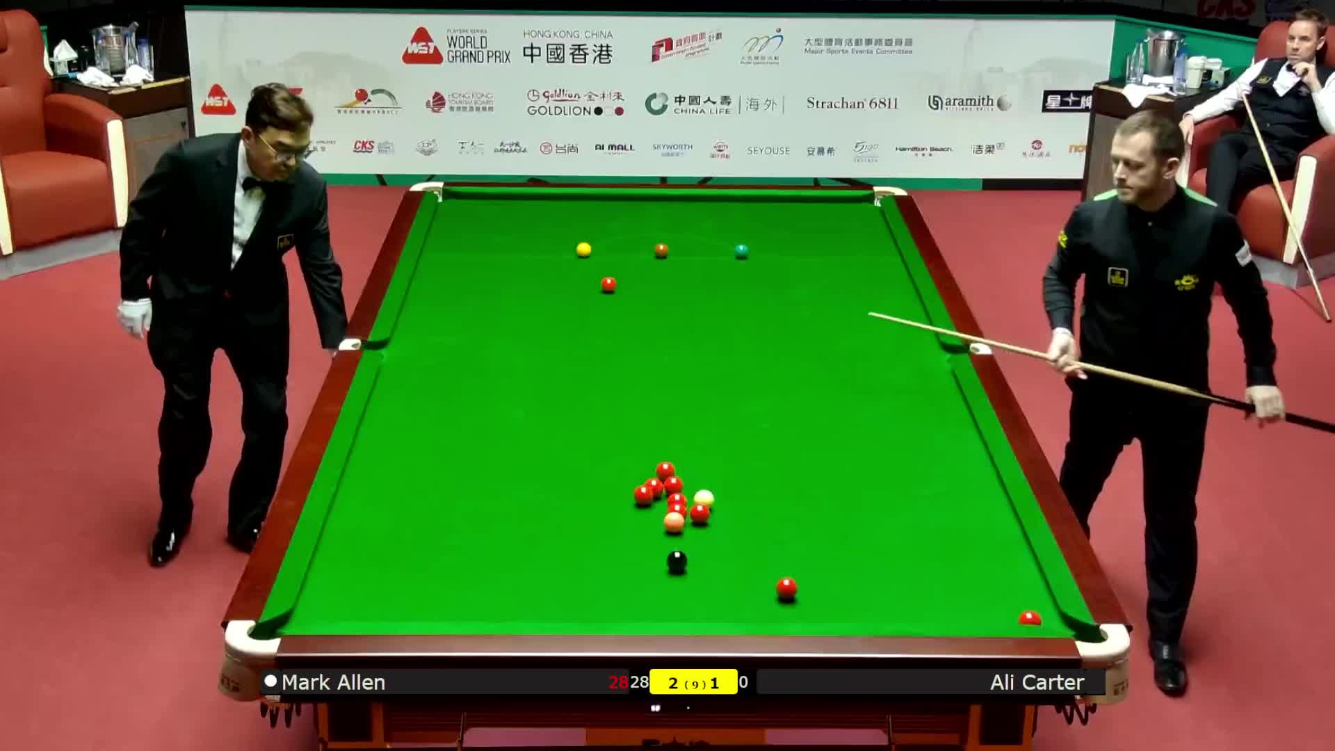 马克·艾伦VS阿里·卡特 2026斯诺克世界大奖赛
