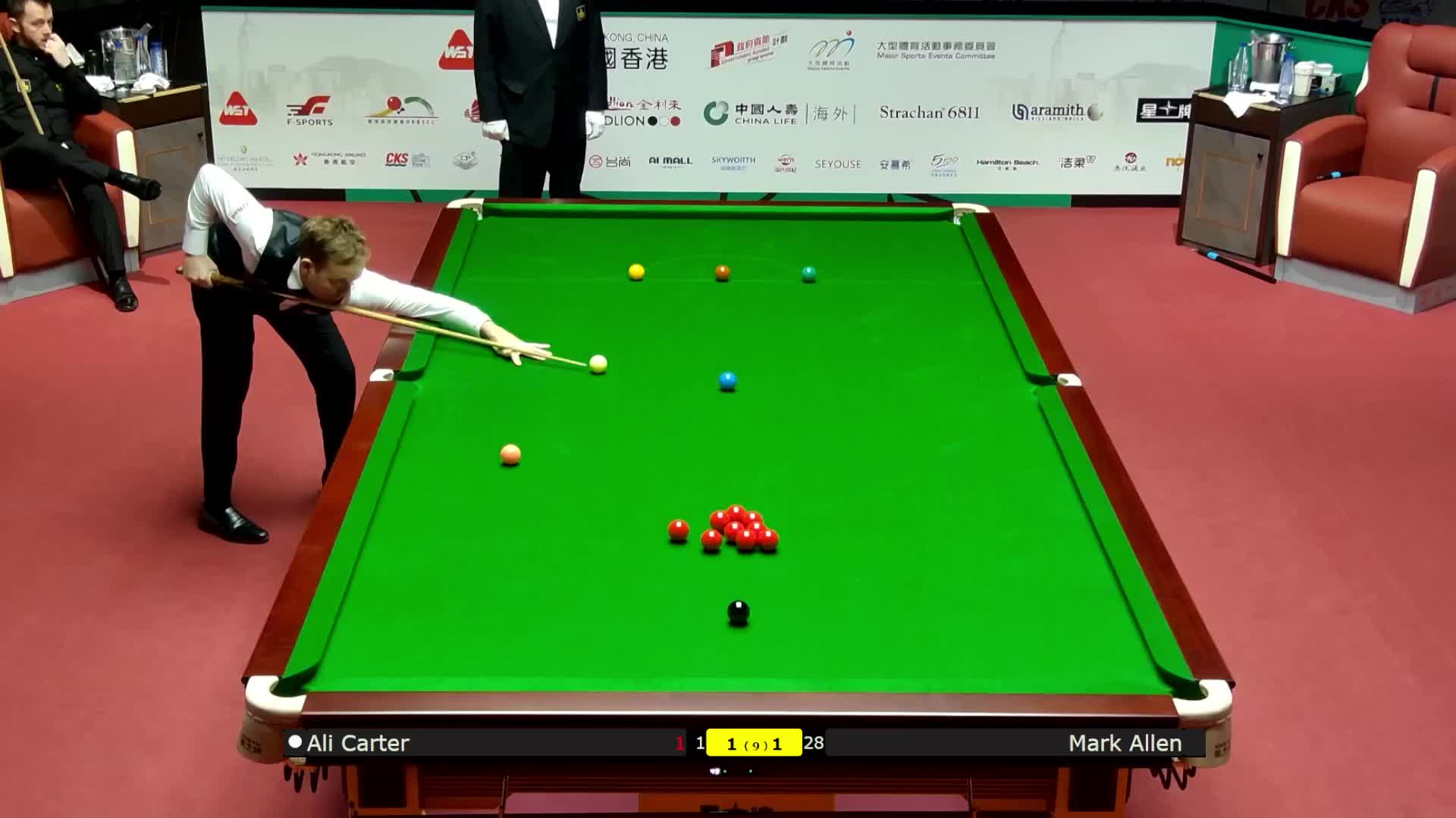 马克·艾伦VS阿里·卡特 2026斯诺克世界大奖赛
