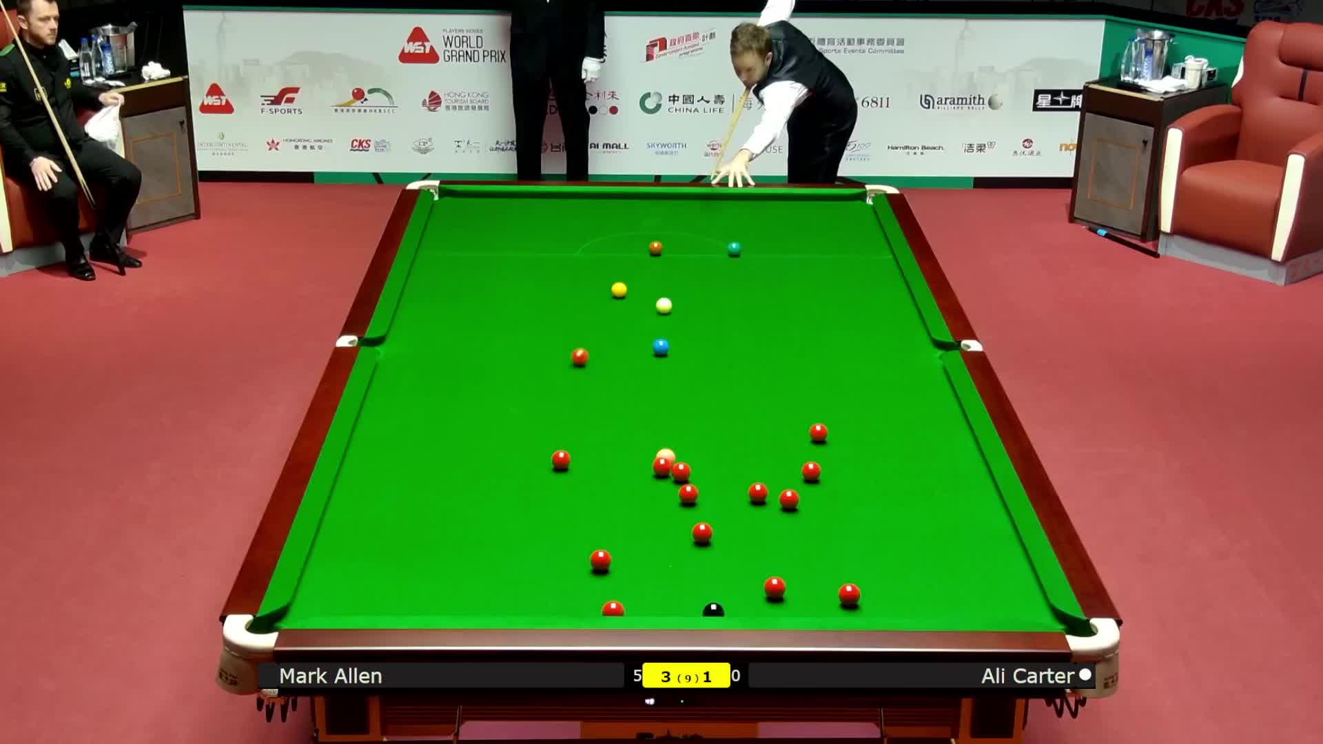 马克·艾伦VS阿里·卡特 2026斯诺克世界大奖赛