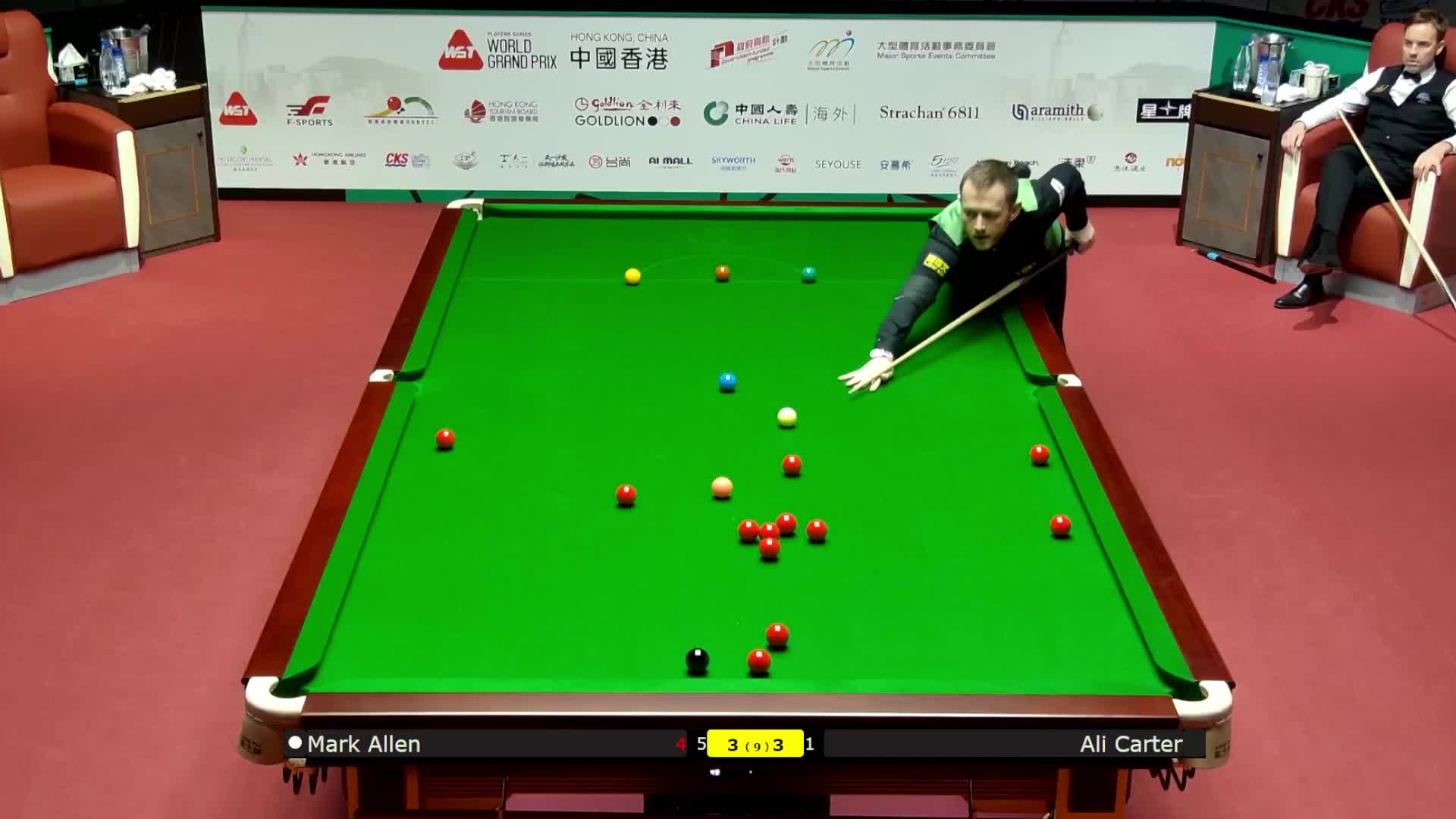 马克·艾伦VS阿里·卡特 2026斯诺克世界大奖赛