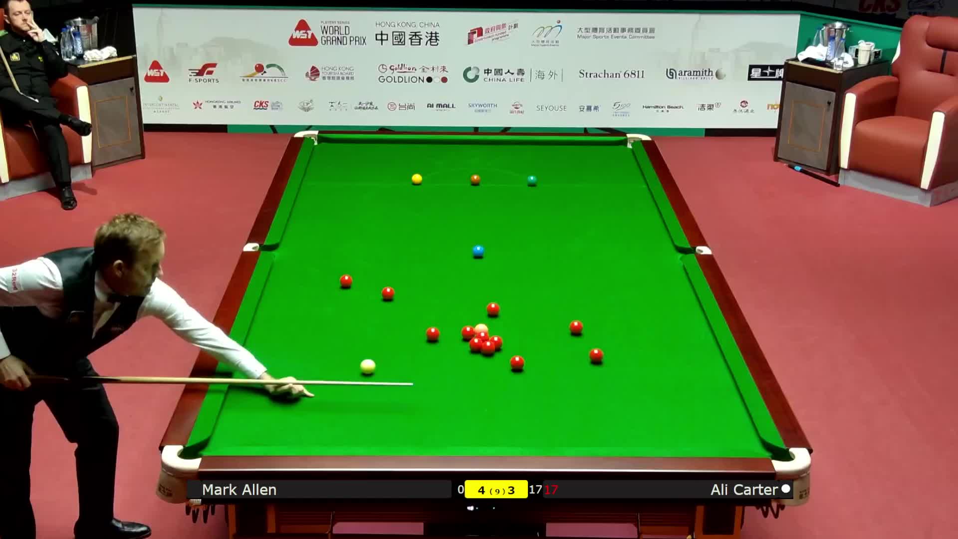 马克·艾伦VS阿里·卡特 2026斯诺克世界大奖赛