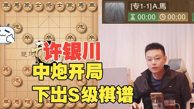 许银川中炮局下出S级棋谱，太厉害了