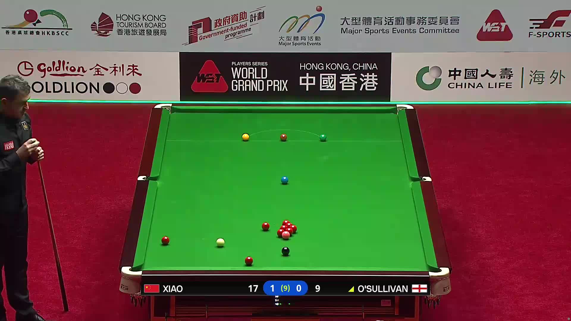 肖国栋VS罗尼·奥沙利文 2026斯诺克世界大奖赛