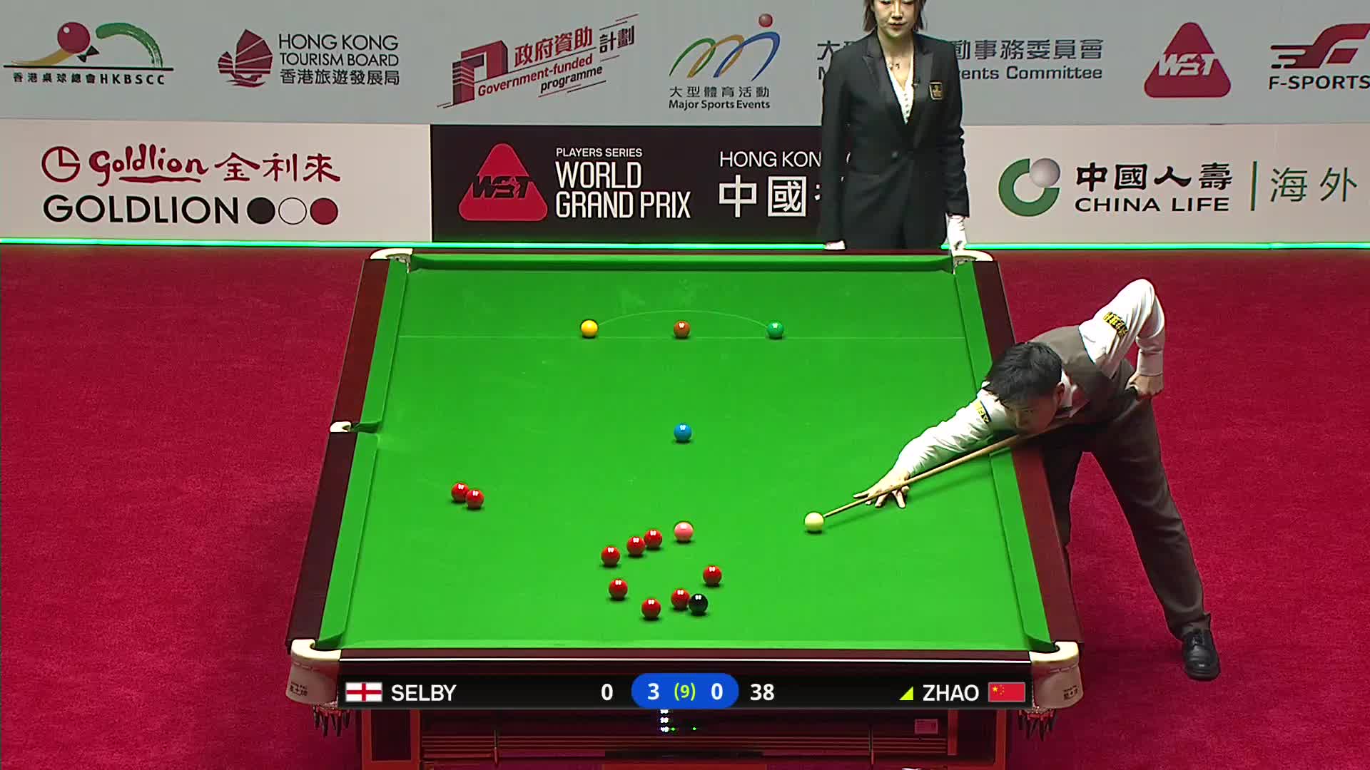 赵心童VS马克·塞尔比 2026斯诺克世界大奖赛