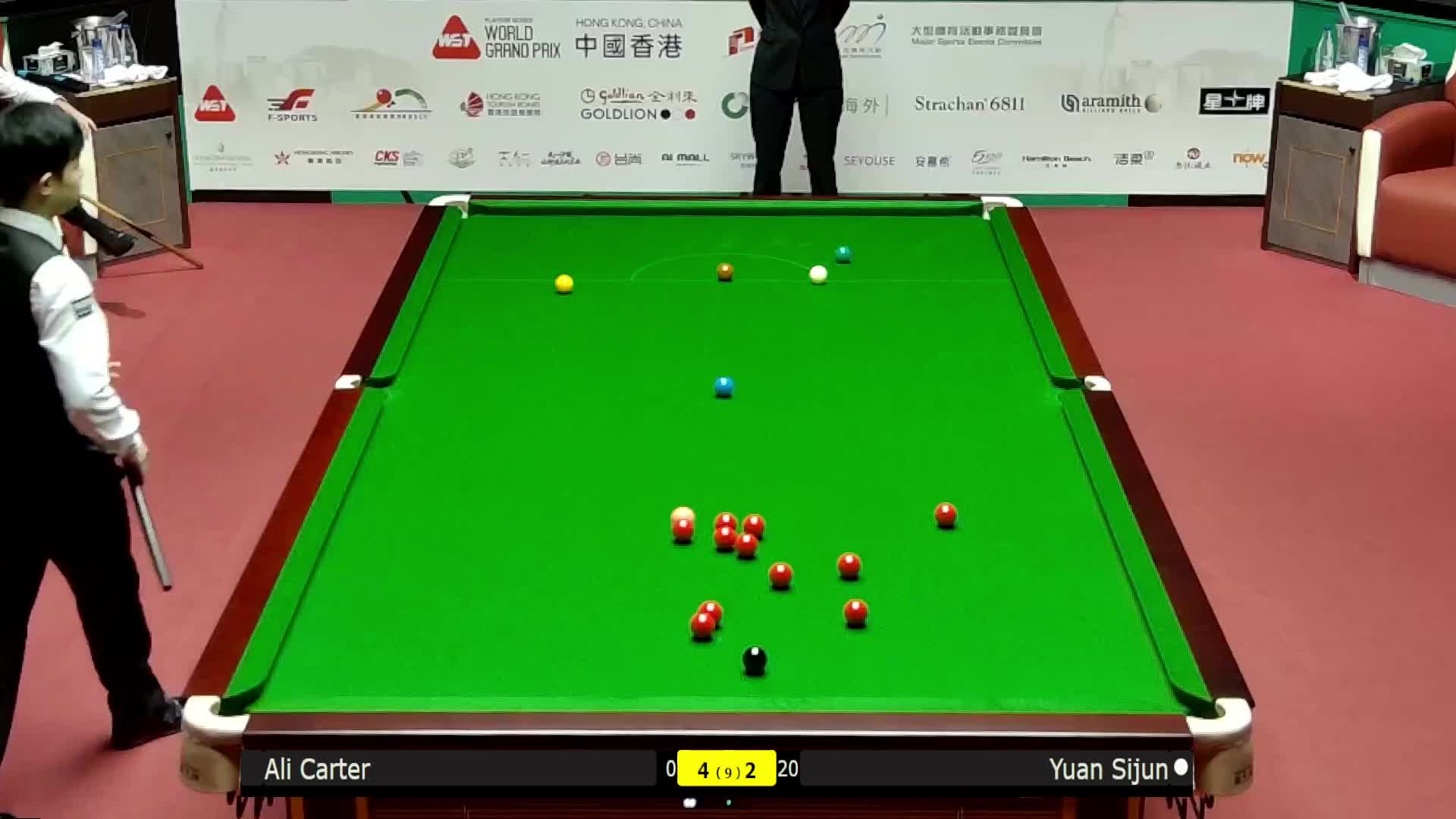 阿里·卡特VS袁思俊 2026斯诺克世界大奖赛