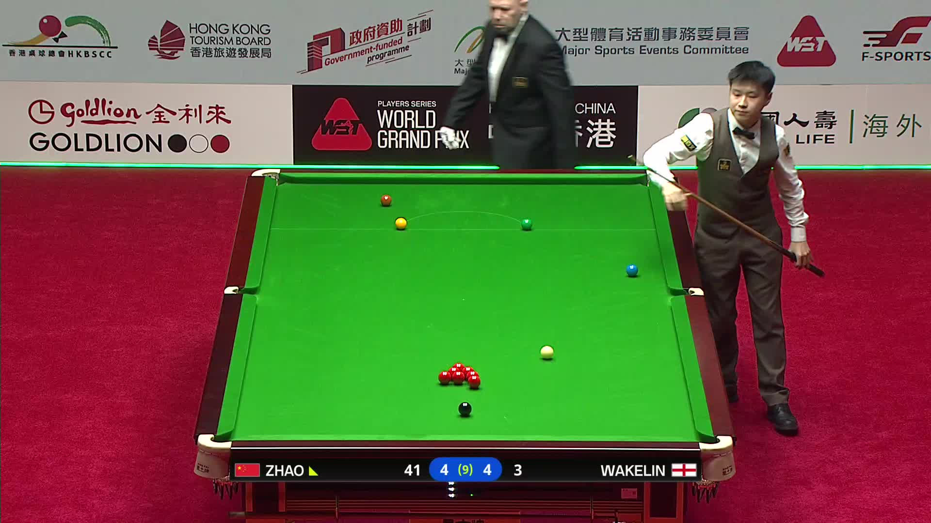 【第九局】 克里斯·沃克林VS赵心童 2026斯诺克世界大奖赛