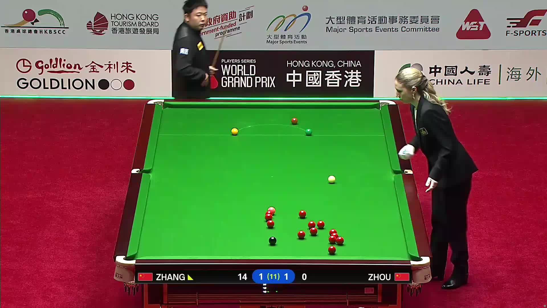 【第三局】 周跃龙VS张安达 2026斯诺克世界大奖赛