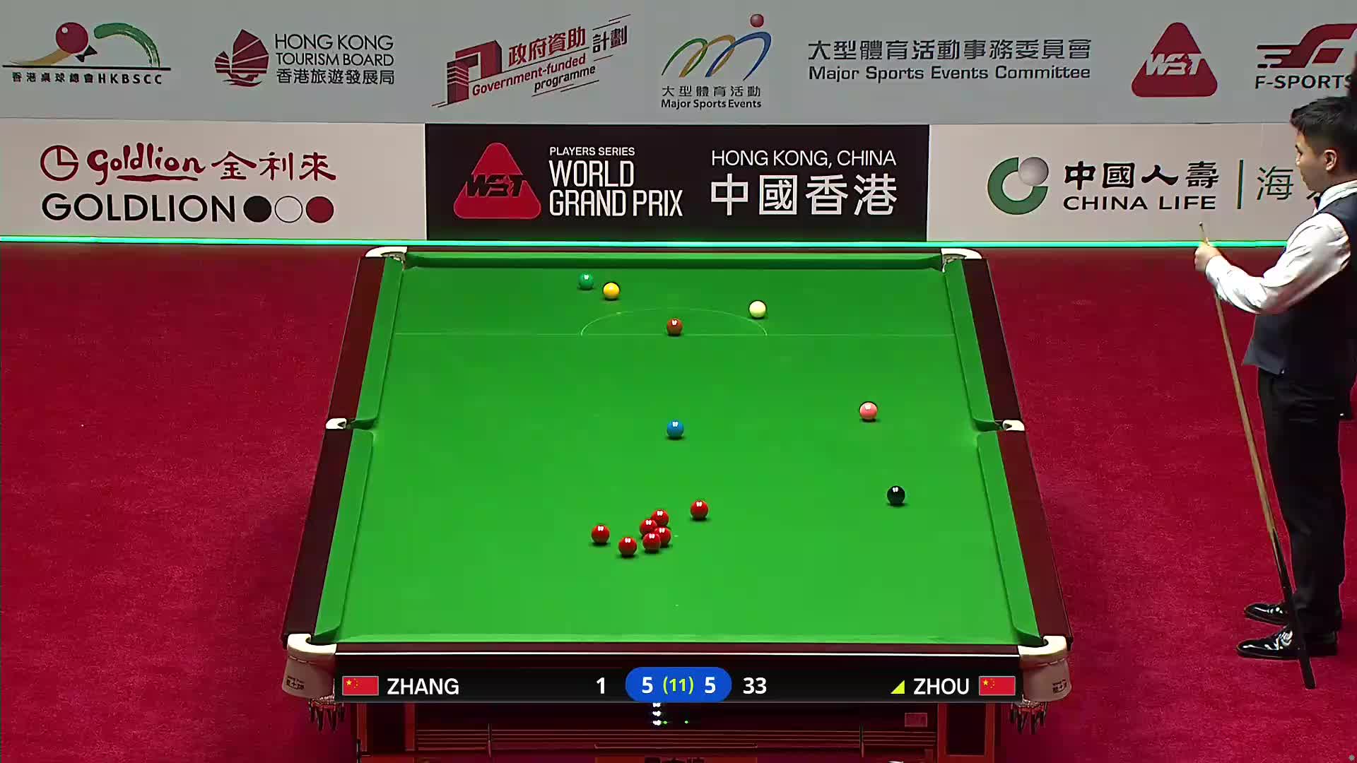 【第十一局】 周跃龙VS张安达 2026斯诺克世界大奖赛