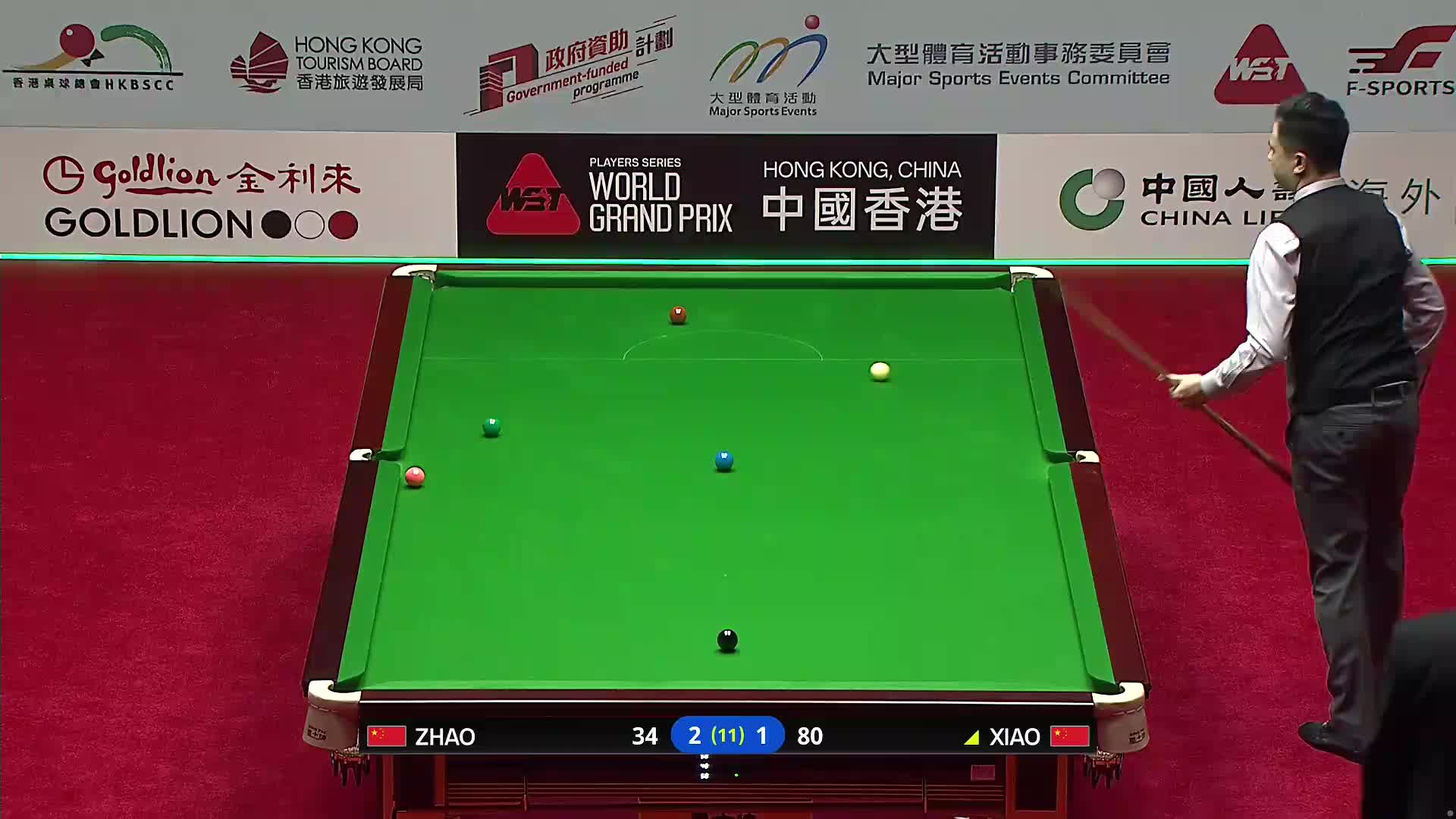 【第六局】 肖国栋VS赵心童 2026斯诺克世界大奖赛