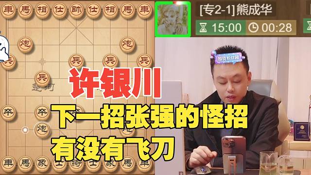 许银川：我学一盘张强的怪招，有没有飞刀