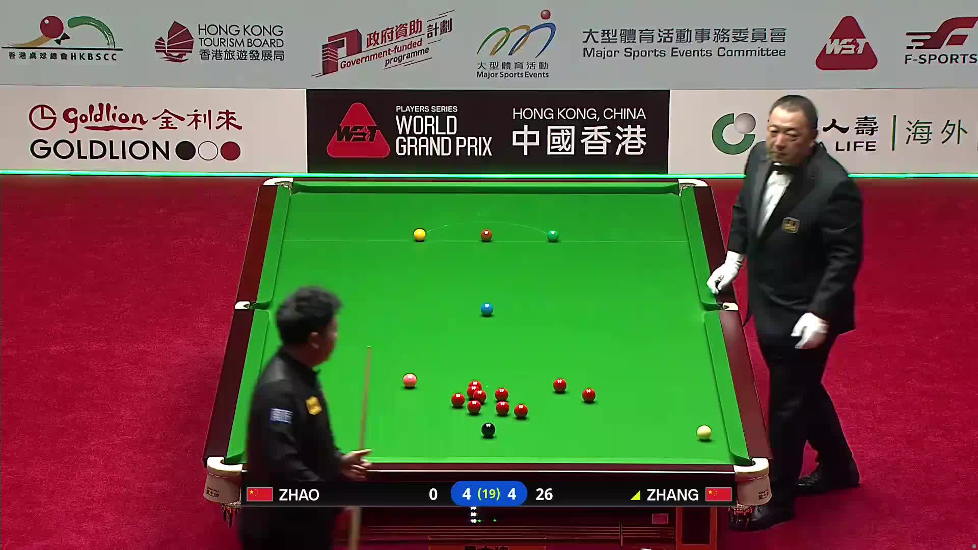 【第九局】 张安达VS赵心童 2026斯诺克世界大奖赛