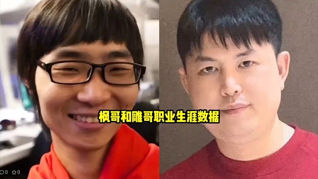 查理斯查询雕哥和枫哥职业生涯英雄胜率！