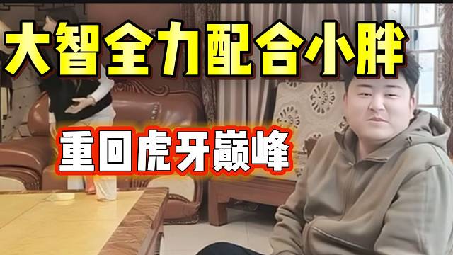 大智称会全力配合小胖把集梦会长的号重新做起来，重回虎牙巅峰！
