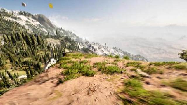 第一人称自行车速降下山