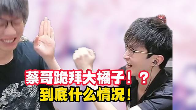 蔡哥跪拜大橘子？到底什么情况！