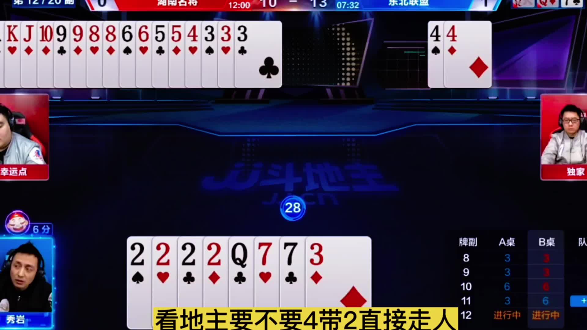 哎呦底牌天补王炸