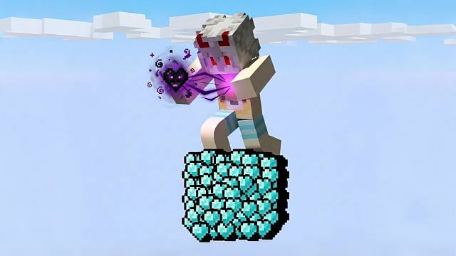 当MC开局只有一个钻石心方块，挖它还会掉落随机特殊心？！该如何生存