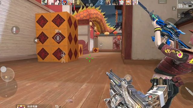 原来这个新春地图是爆破战呀，点的时候没仔细看，点了立即匹配了，进的好快啊，这局打的好难受，有一次差一