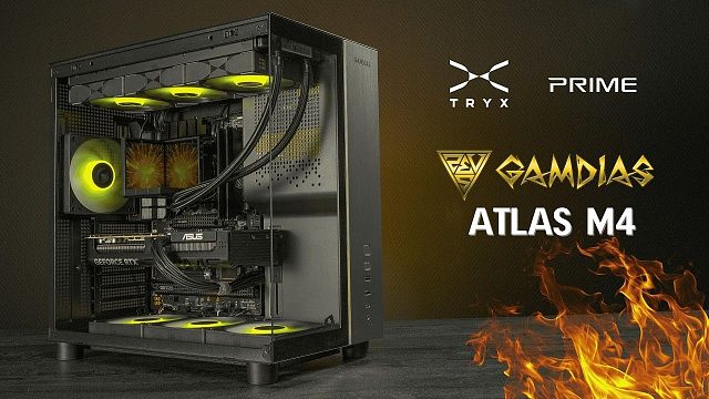 【4K】Gamdias 新款 Atlas M4 中塔机箱黑色游戏电脑装机 RTX 5070