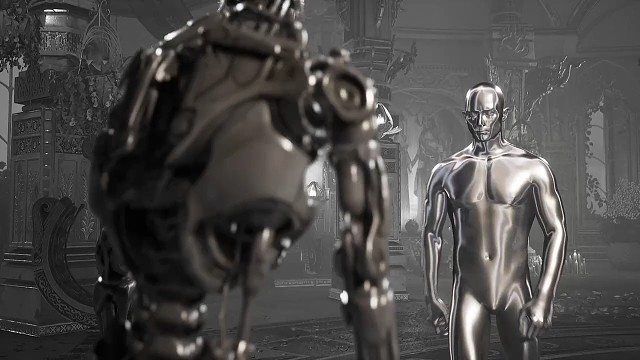 银影侠把终结者T800分解 "银影侠