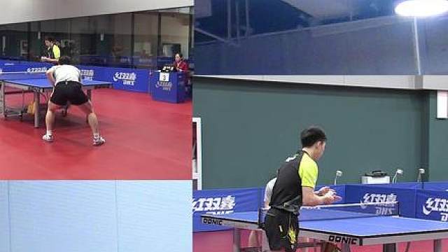 多角度同步看樊振东方博正手对拉