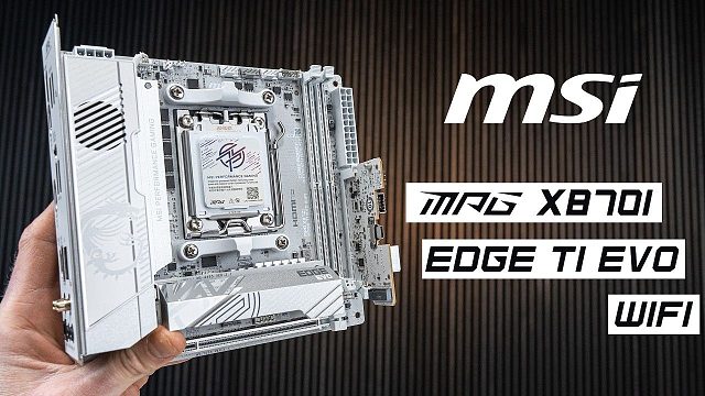 【4K60帧】微星 MPG X870I EDGE TI EVO WIFI 刀锋钛主板开箱简评 作