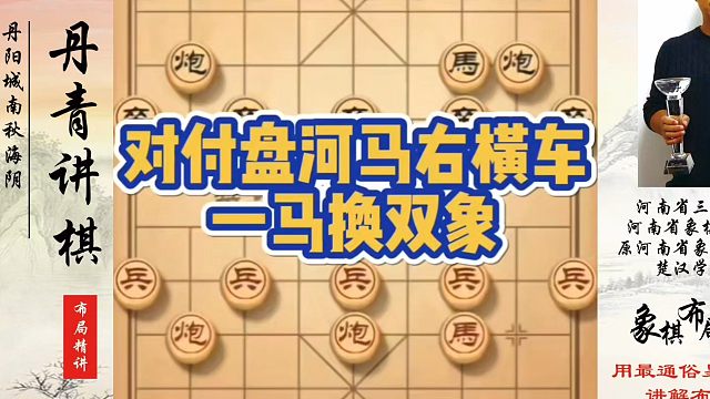 对付盘河马右横车，一马换双象！如何快速提升象棋水平？如何学习象棋布局、中局、残局？真心教棋，少走弯路