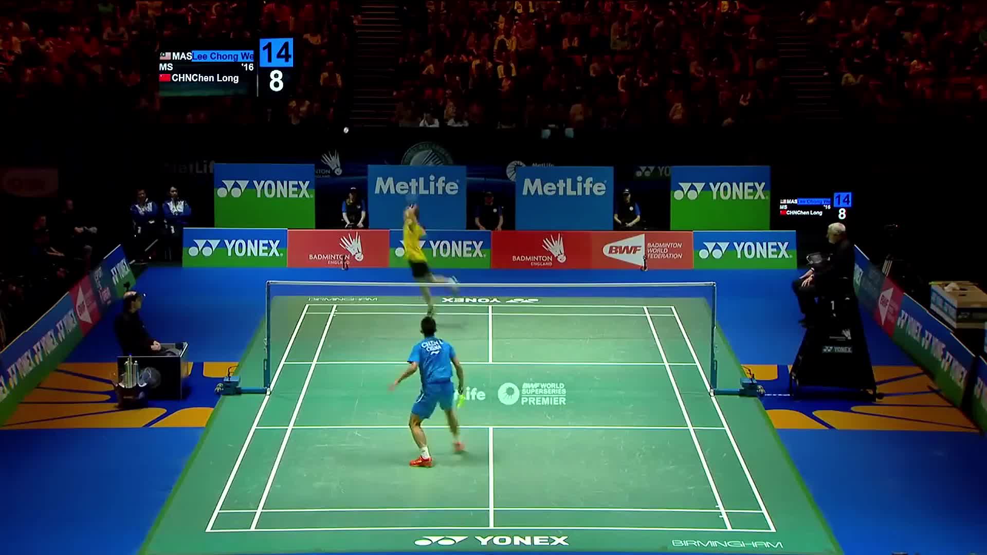 2014年全英决赛的诸神之战，李宗伟大战谌龙