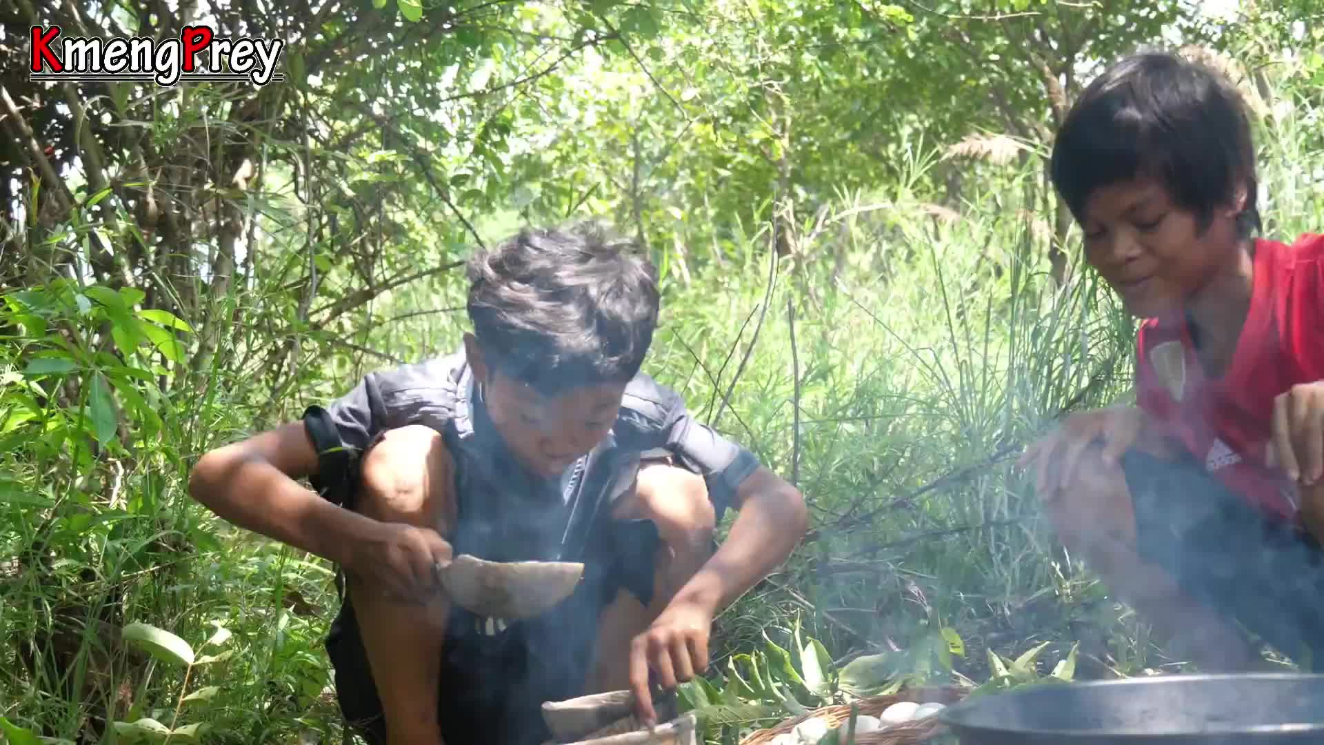 20260226 原始技术-煮蛋鸭并食用 作者（Kmeng Prey）