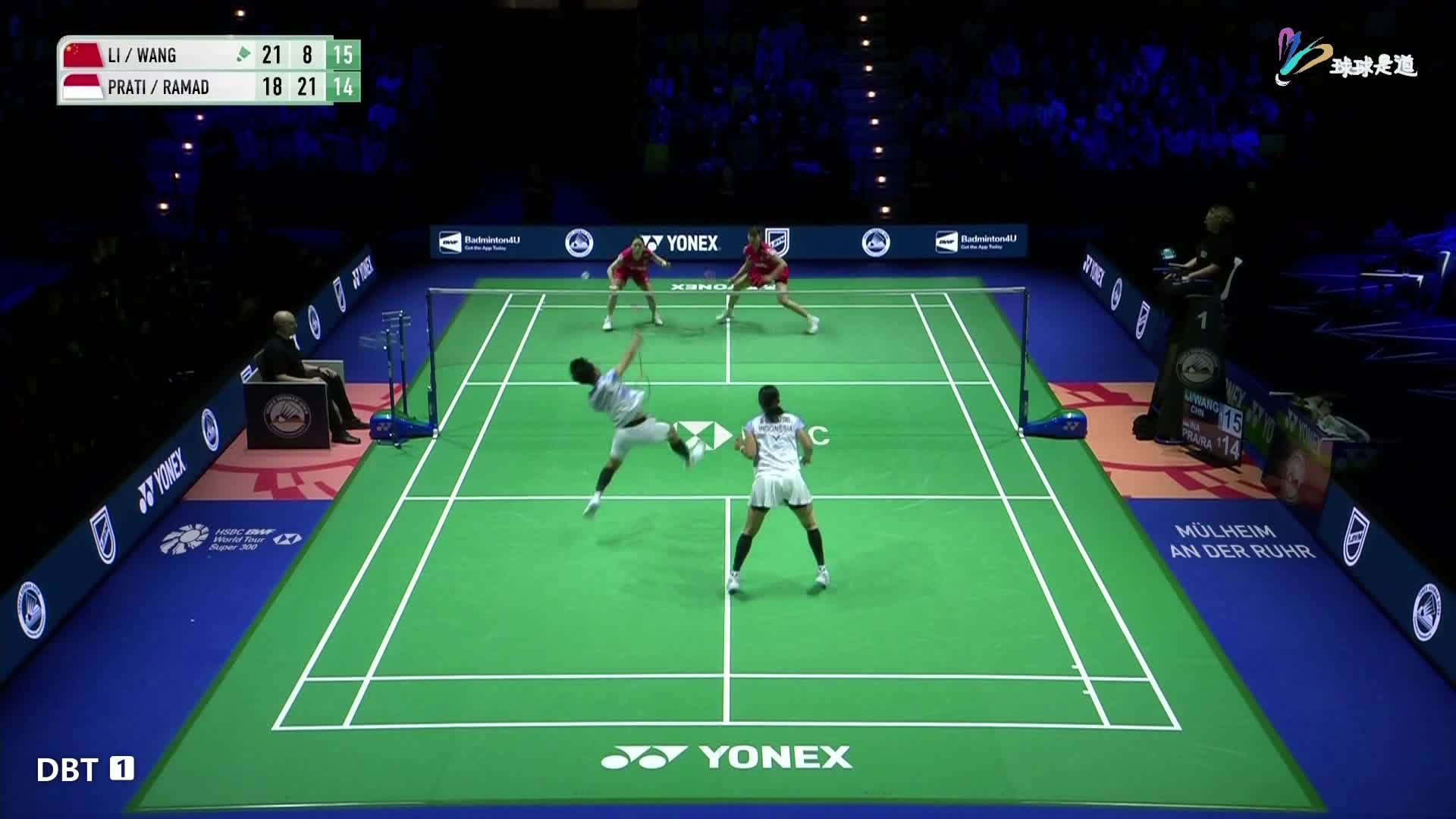 李怡婧/王漪朵vs阿玛莉亚/拉马丹蒂德国公开赛半决赛-下