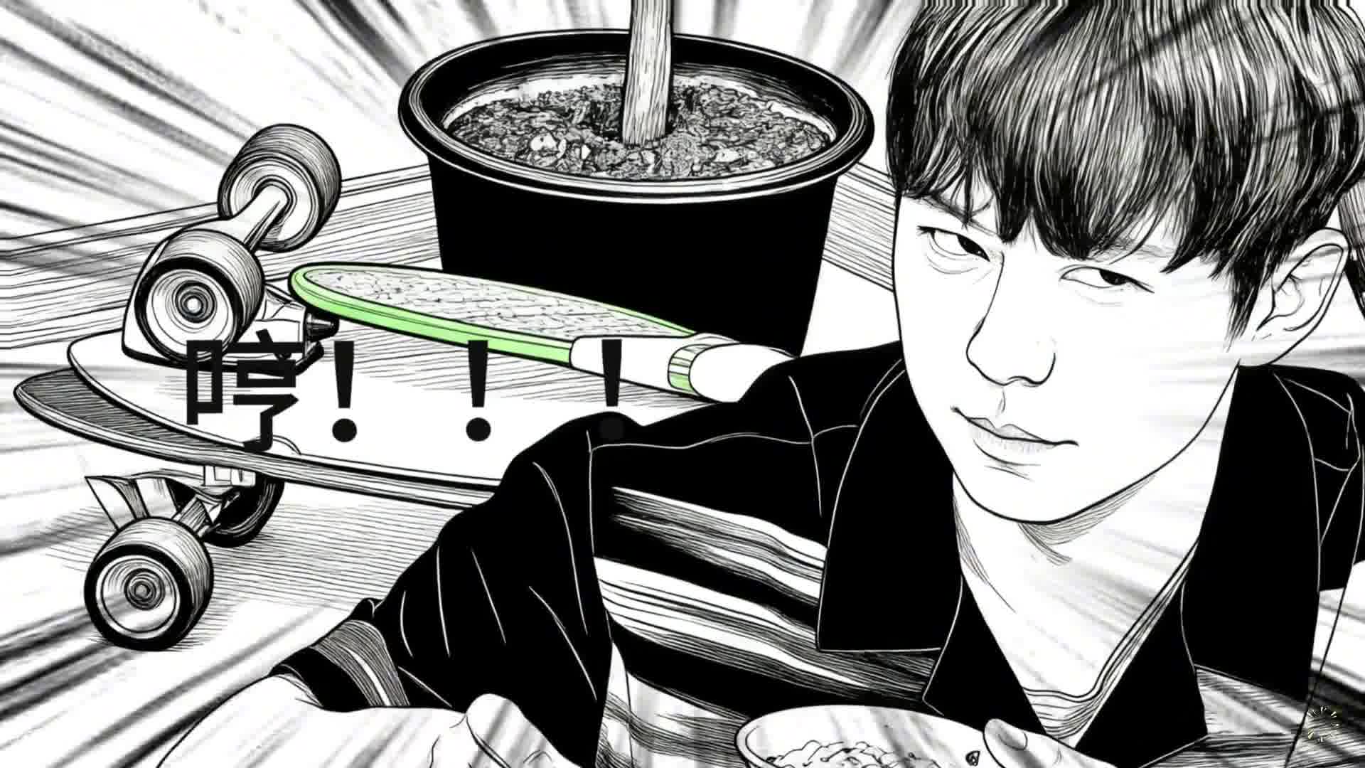 你咋又吃一碗，我哥干那么多活，咋还不能吃你碗饭了