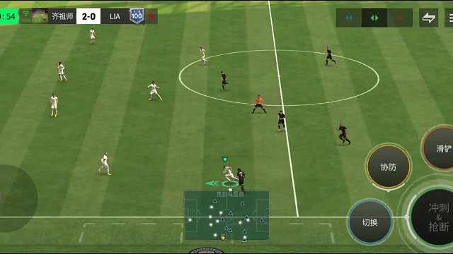 标准边路铲断 转快速推进=中路多次摇杆 多方向变向=创造足够空间 前后变向射门