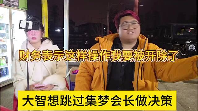 大智想跳过集梦会长做决策，财务表示这样操作我要被开除了