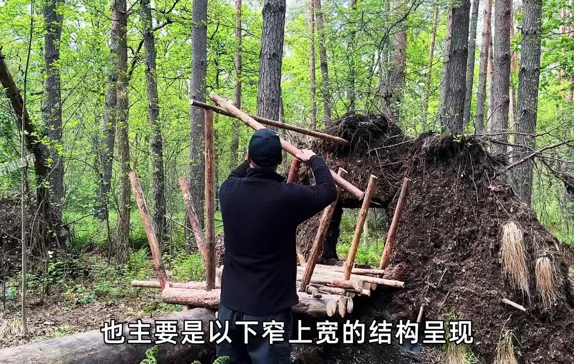 庇护所自带升降桥阻隔野生动物，内部壁炉安全感十足。