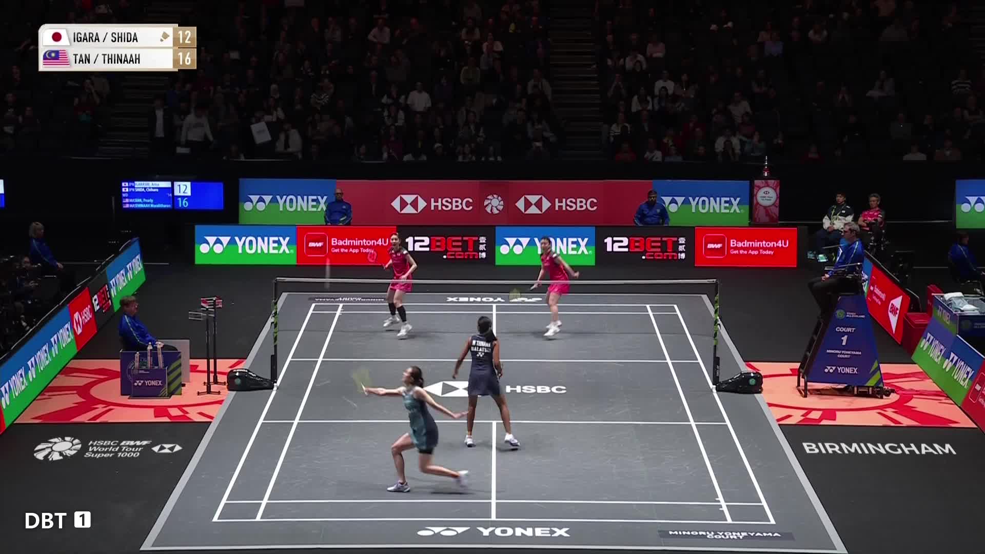 五十岚有纱/志田千阳vs陈康乐/蒂娜全英羽毛球公开赛1/1