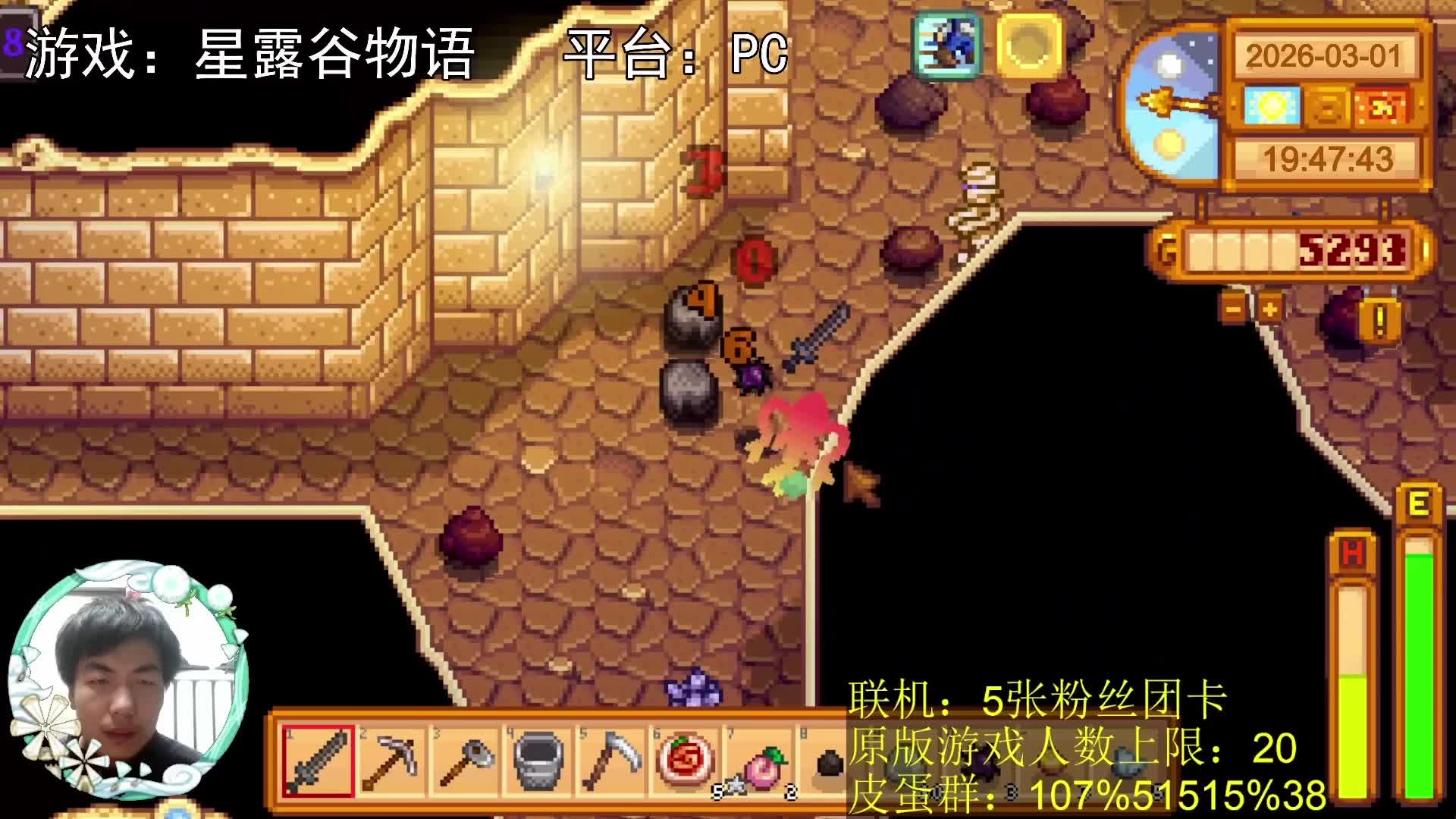 【星露谷物语】下矿，完美回家！