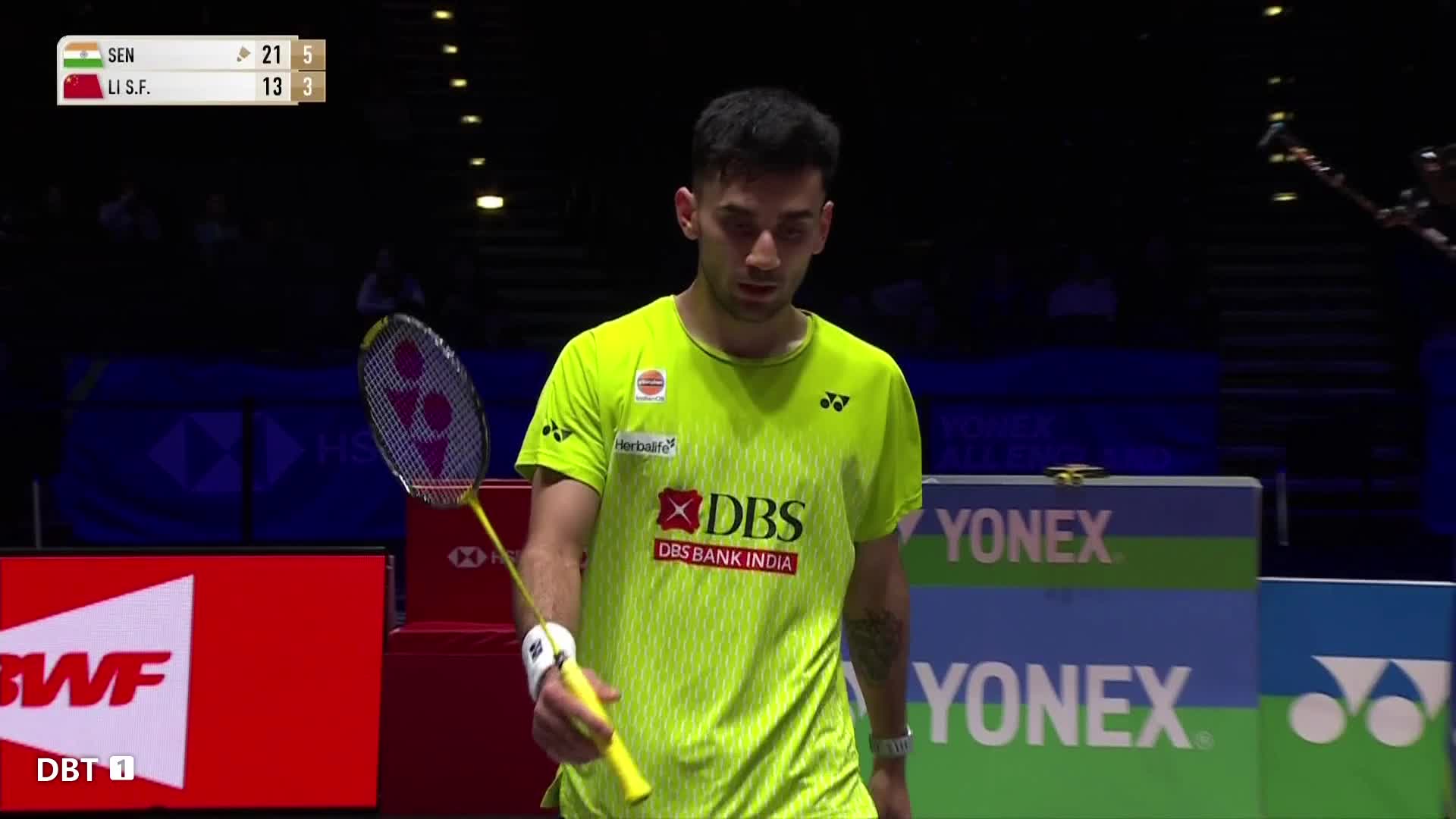 拉克什亚vs李诗沣全英羽毛球公开赛1/4