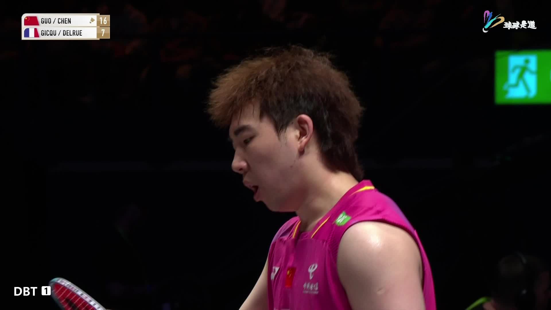 郭新娃 / 陈芳卉vs 吉凯尔 / 德尔吕全英羽毛公开赛上