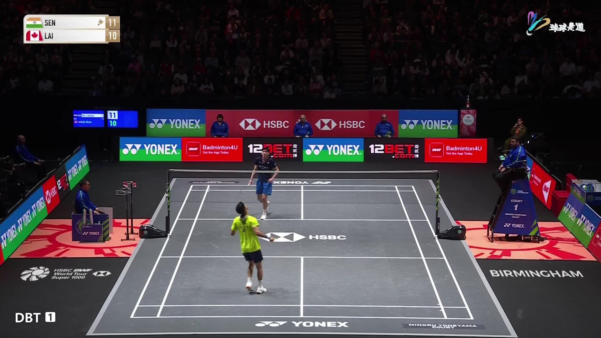 拉克什亚（印度）vs 赖浩俊（加拿大）全英羽毛球公开赛-上