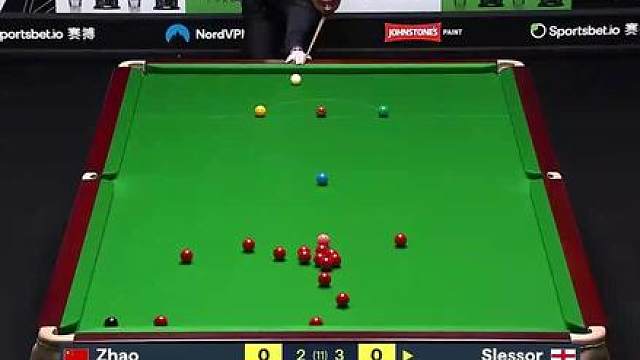 2-5落后且对手到赛点！赵心童悬崖边缘退无可退，必须连扳四局