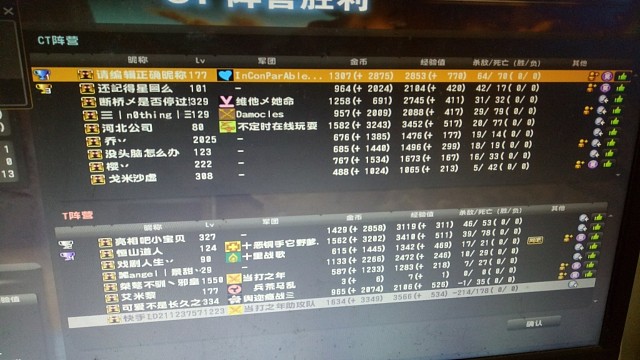 曾经完美刀战的杀敌战绩