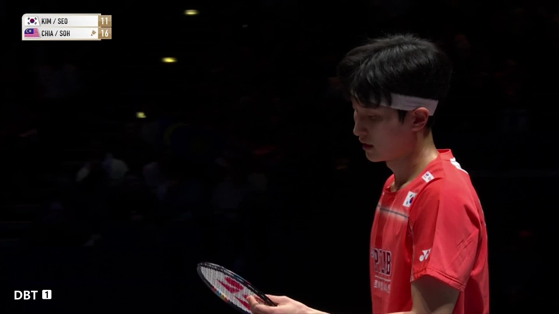 徐承宰/ 金元昊vs 谢定峰 / 苏伟译全英羽毛球公开赛上