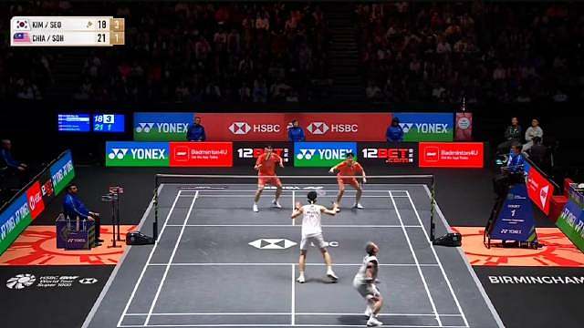 全英公开赛男双决赛，徐承宰/金元昊鏖战夺冠，成功卫冕！比赛中再现82拍“神仙球”多拍对决，技惊四座，