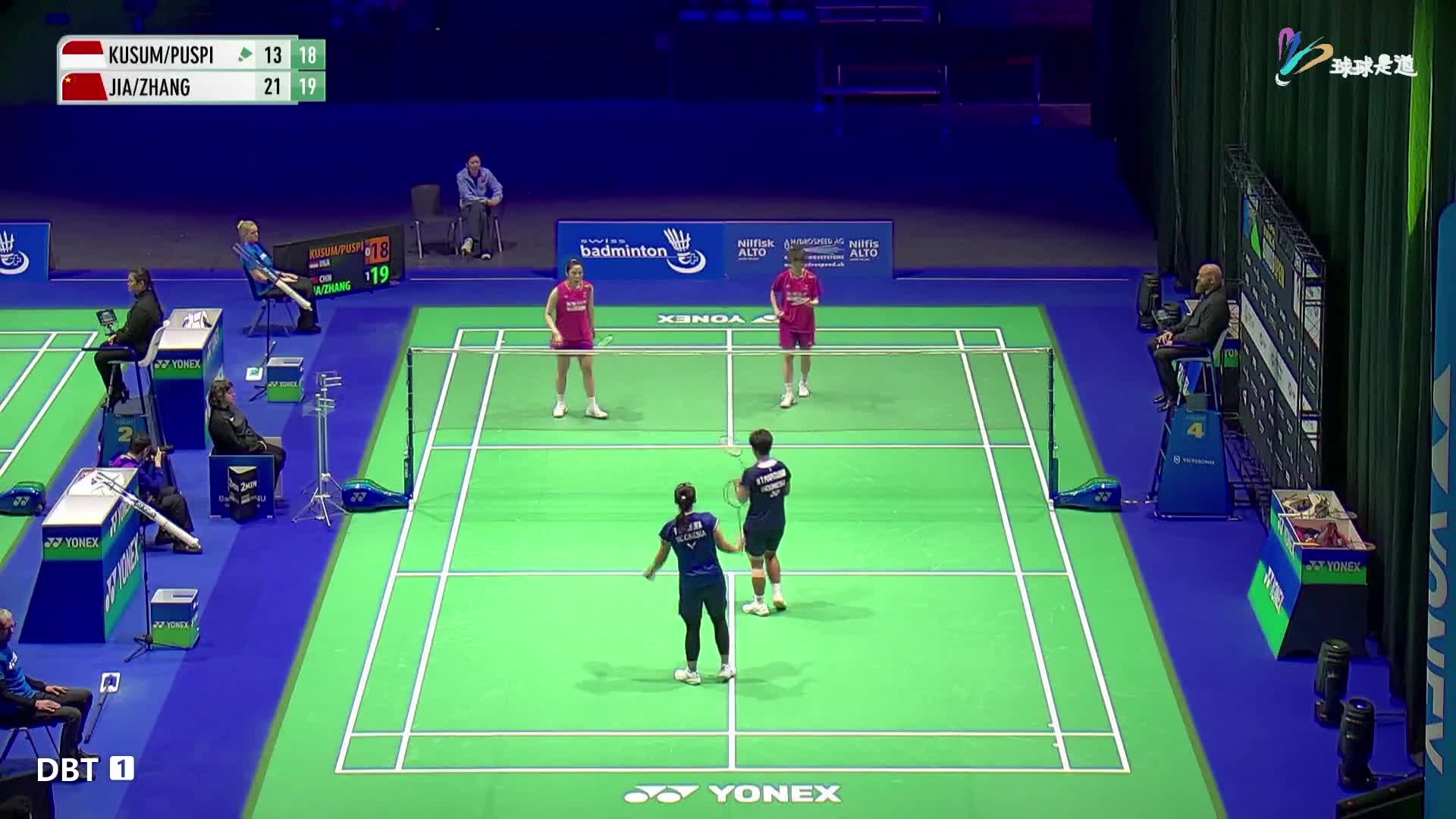 贾一凡 / 张殊贤VS库苏马 / 梅丽莎 瑞士羽毛球公开赛